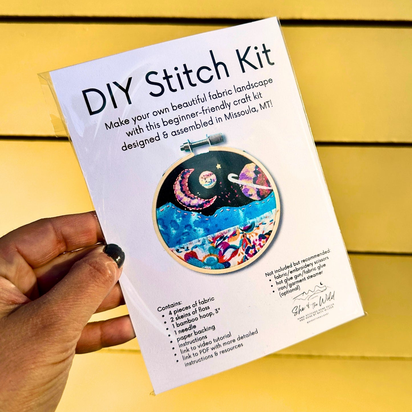 Moon Mountain DIY Stitch Kit