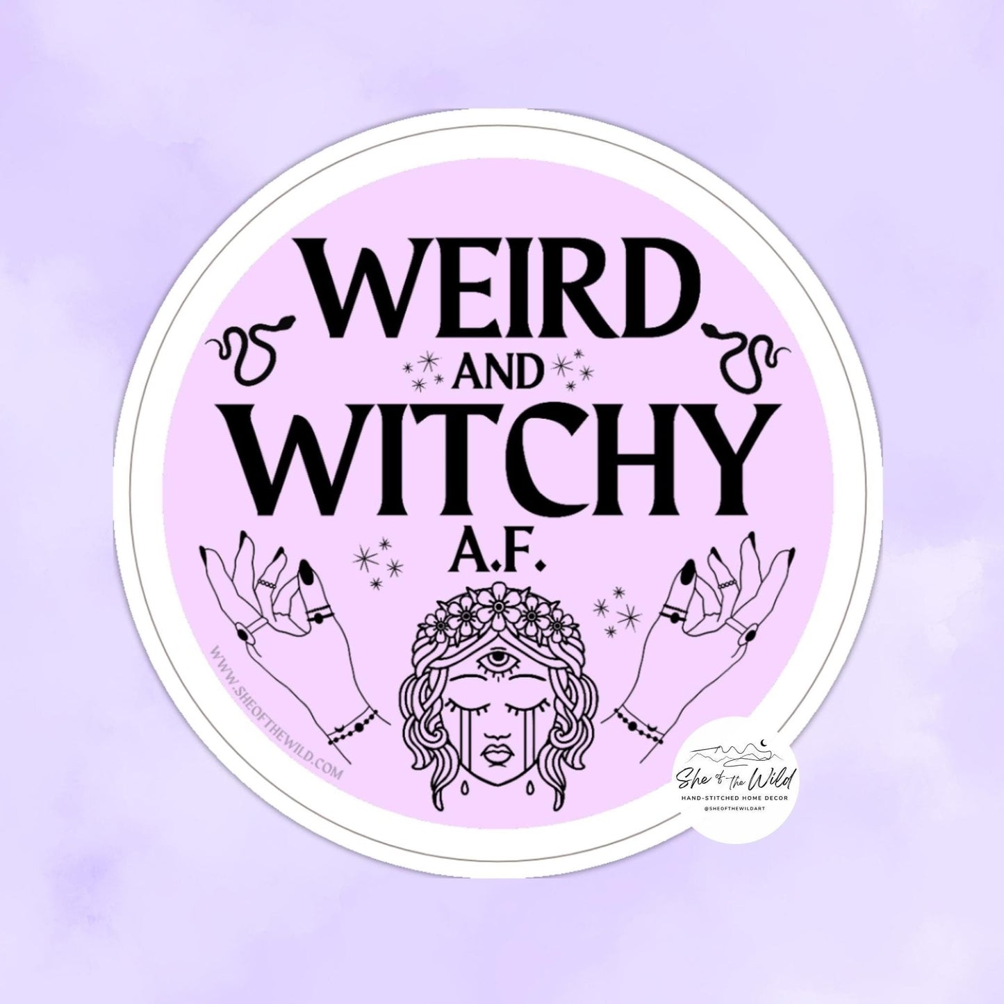 Weird & Witchy AF Sticker