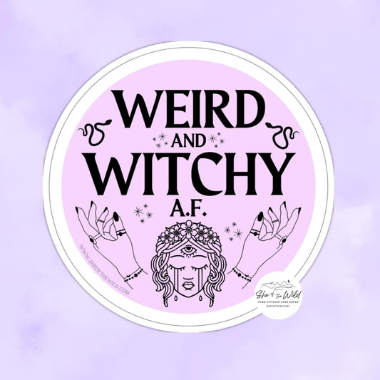 Weird & Witchy AF Sticker