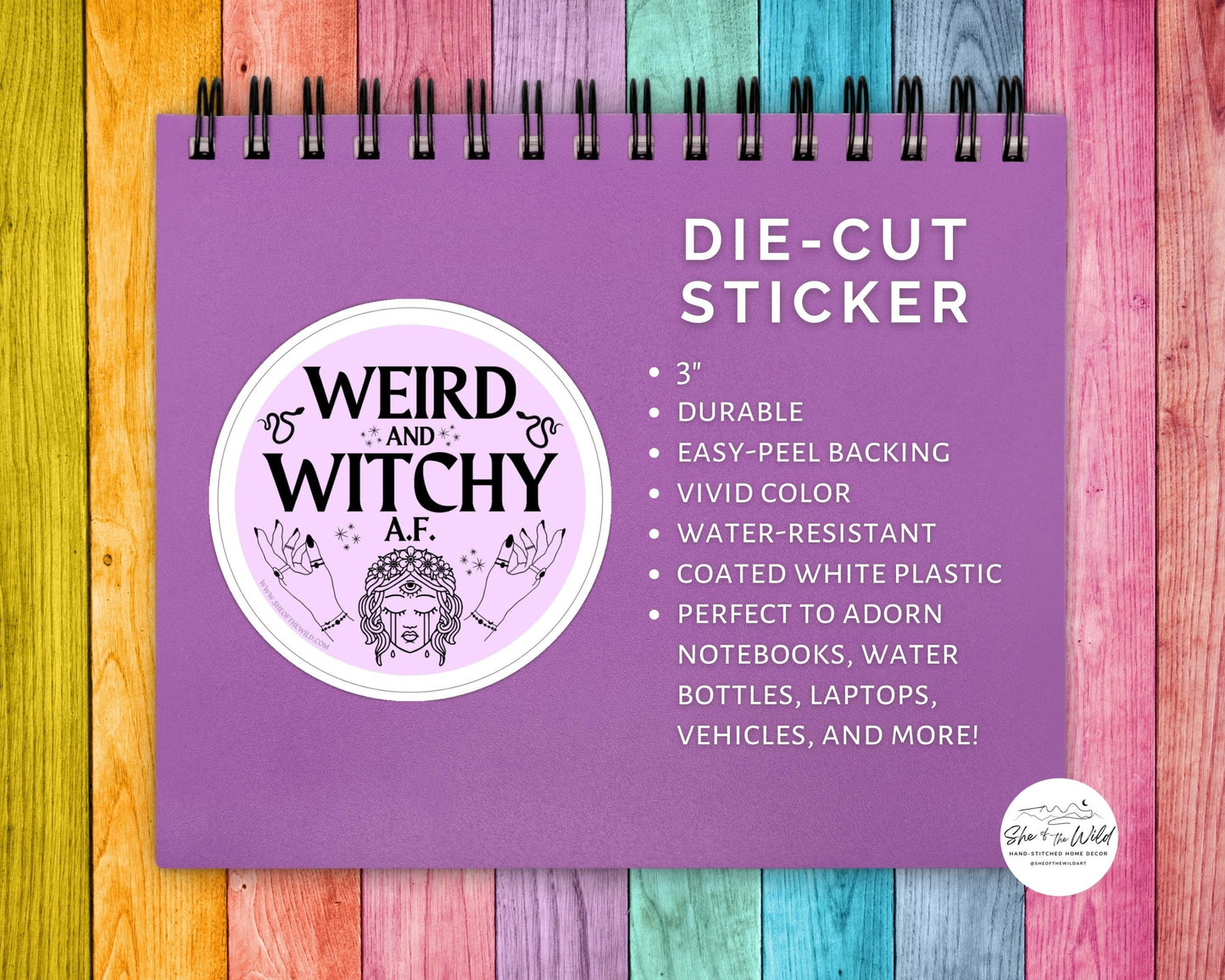 Weird & Witchy AF Sticker