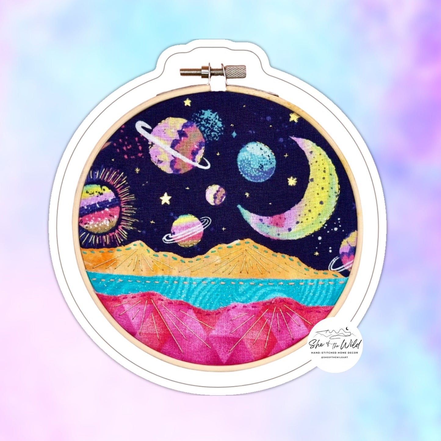 Celestial Landscape Sticker