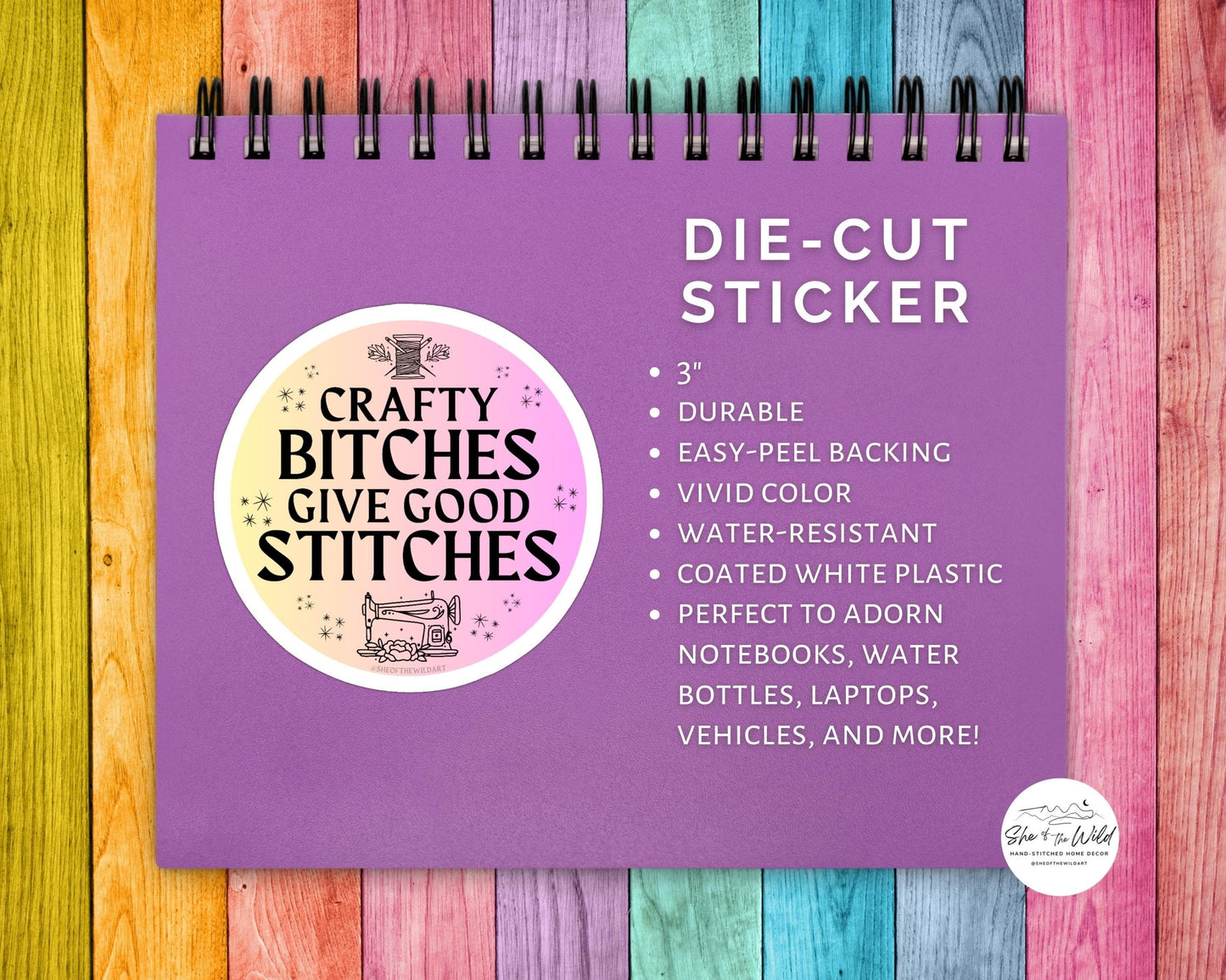 Funny Sticker for Stitchers