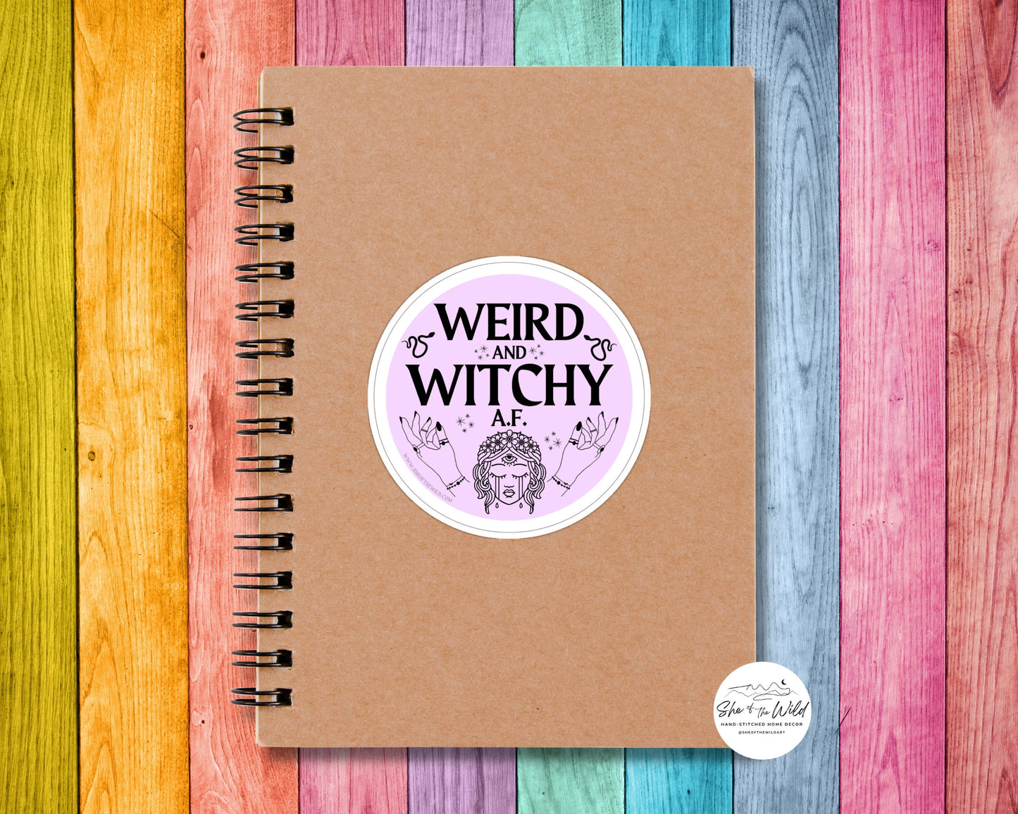 Weird & Witchy AF Sticker