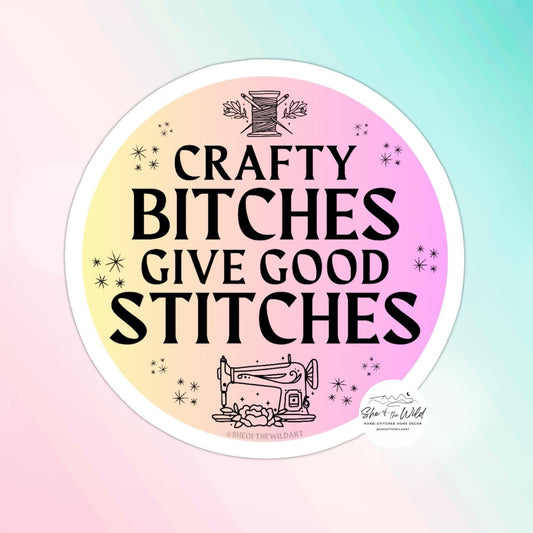 Funny Sticker for Stitchers