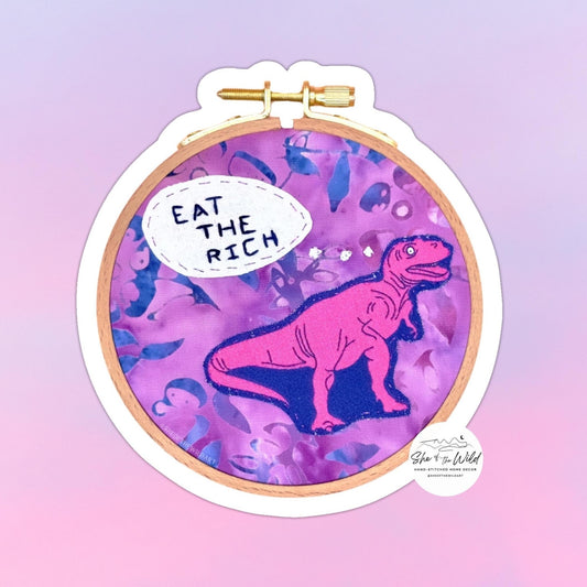 Sassy T-Rex Sticker for Water Bottles, Laptops, and More